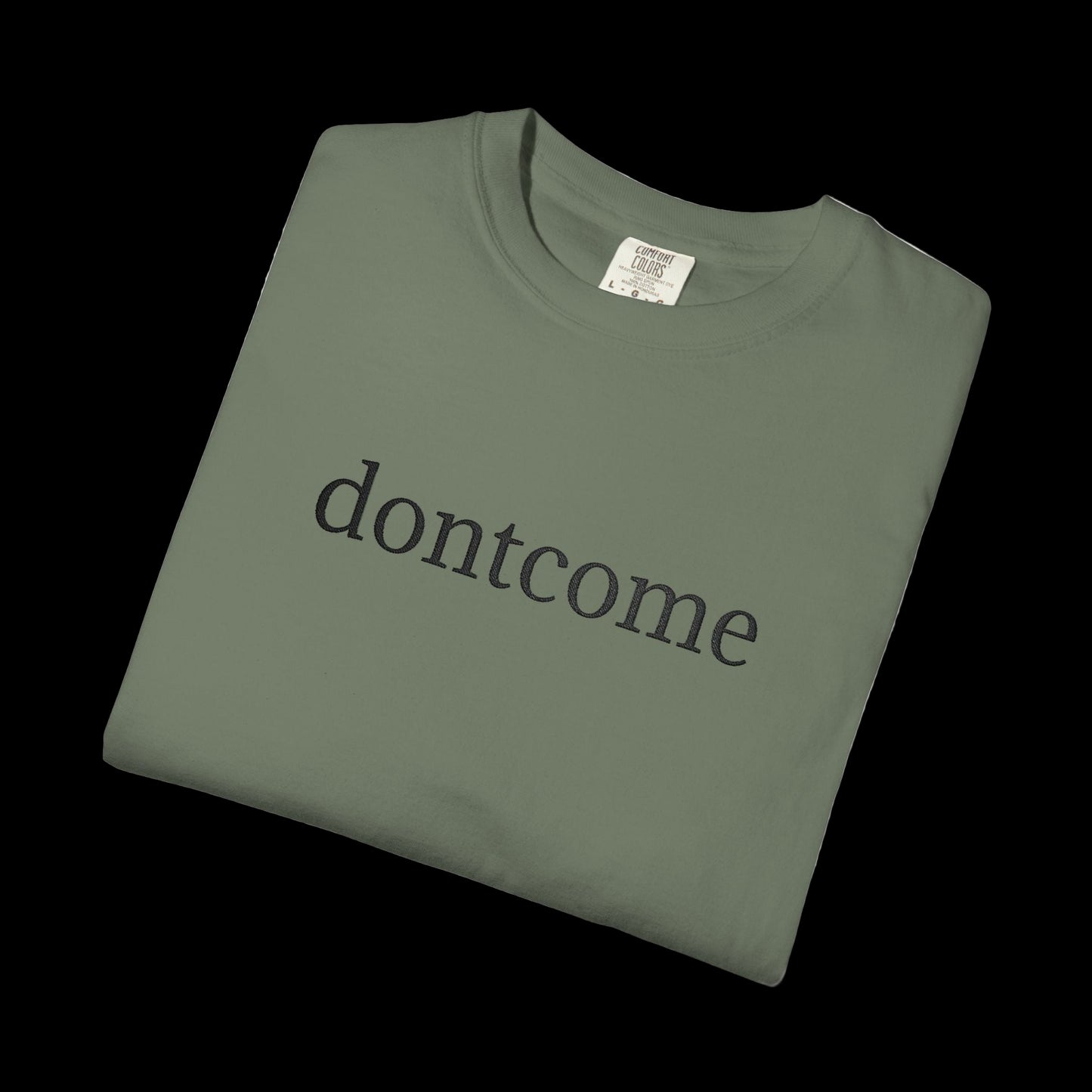 DONTCOME UNDERSTATED EMBROIDERED TEE