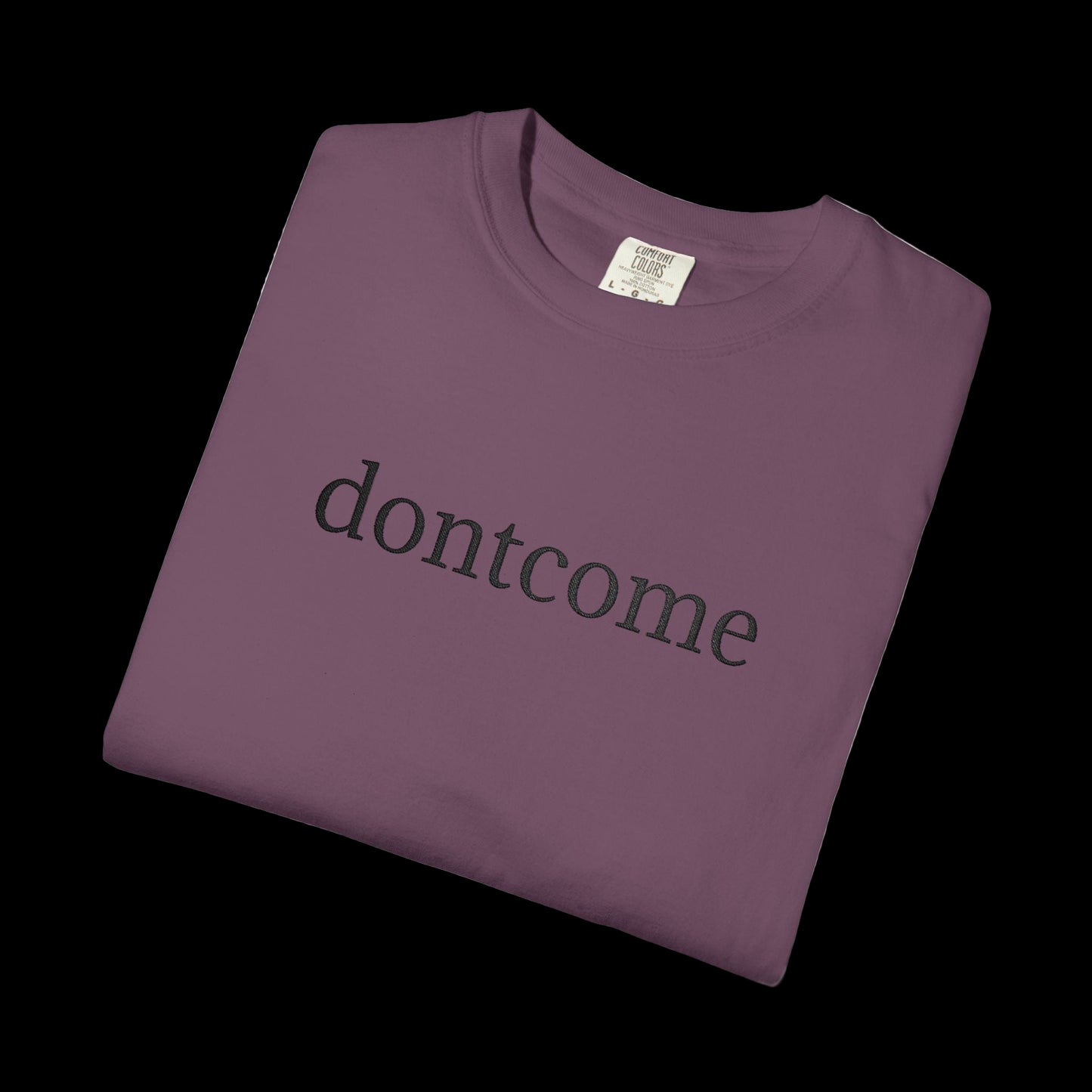DONTCOME UNDERSTATED EMBROIDERED TEE