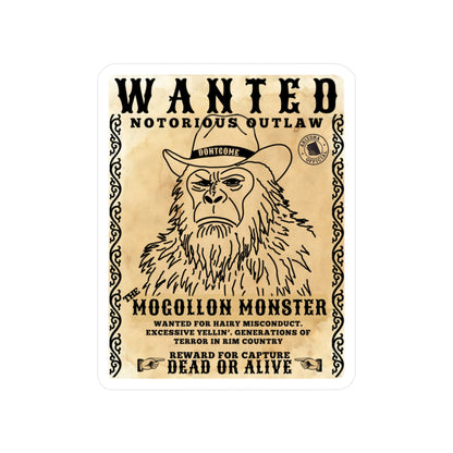 MOGOLLON MONSTER WANTED STICKER