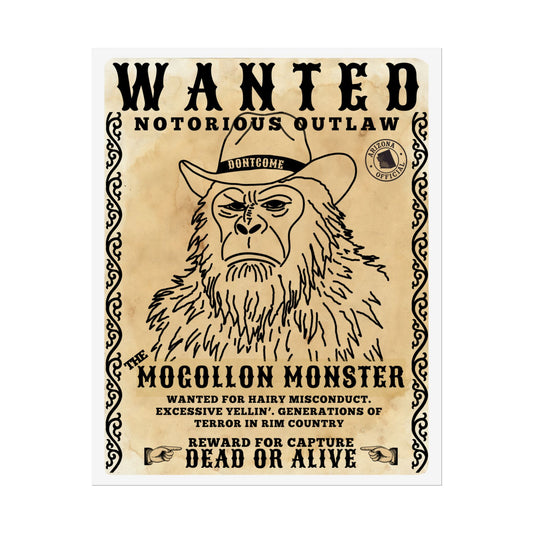 Wanted Mogollon Monster Rolled Poster